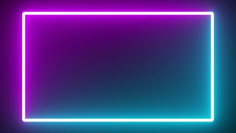 Неоновый прямоугольник