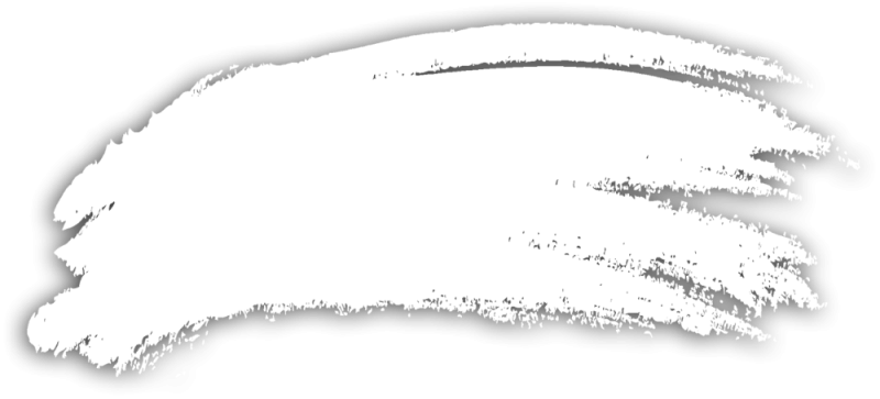 Мазок белой краски на прозрачном фоне