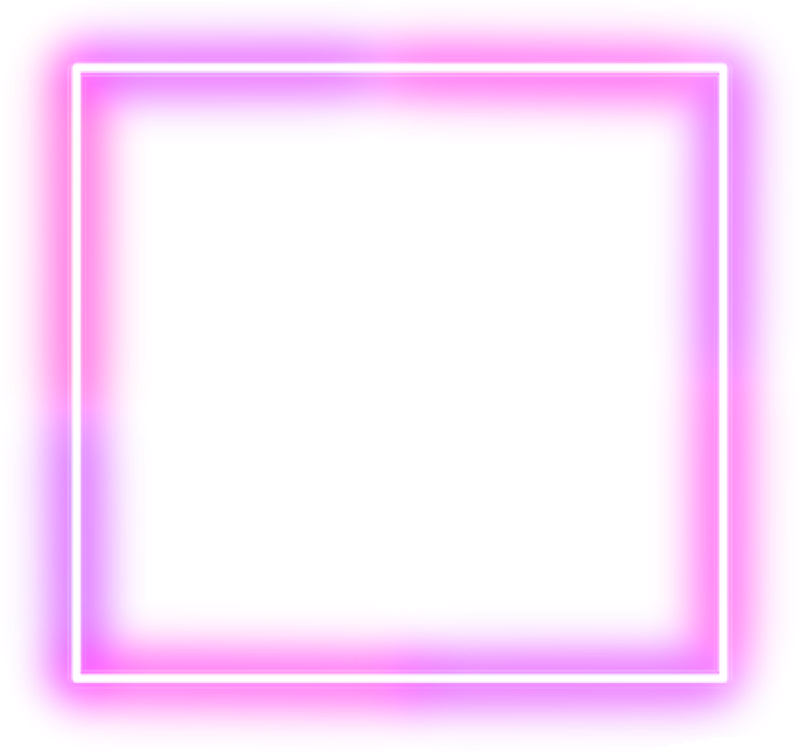 Неоновая прозрачная рамка