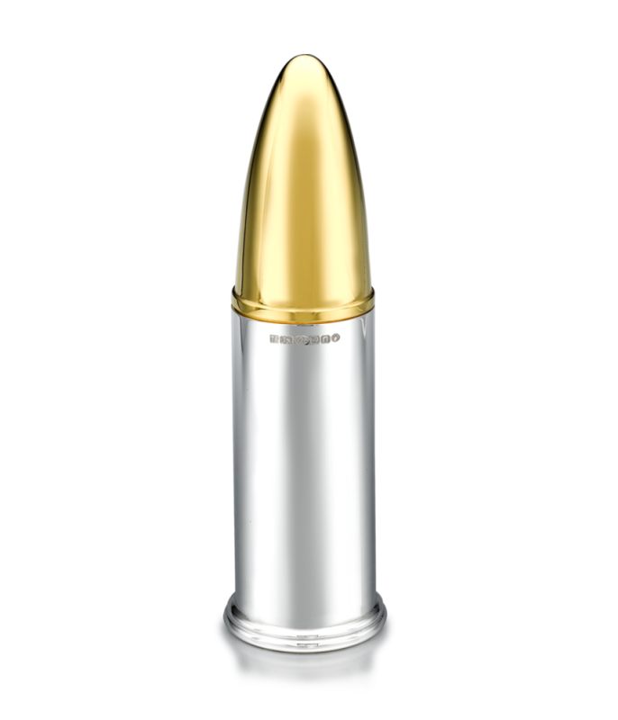 Пуля на белом фоне