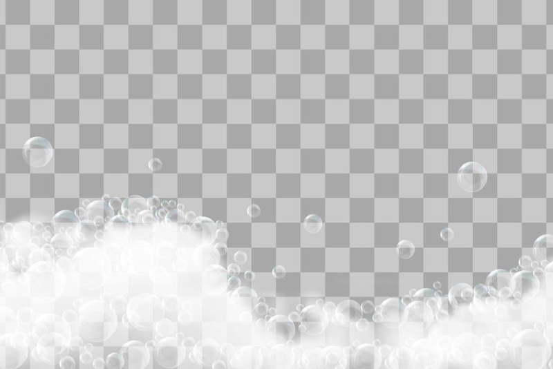 Пена в ванне для фотошопа