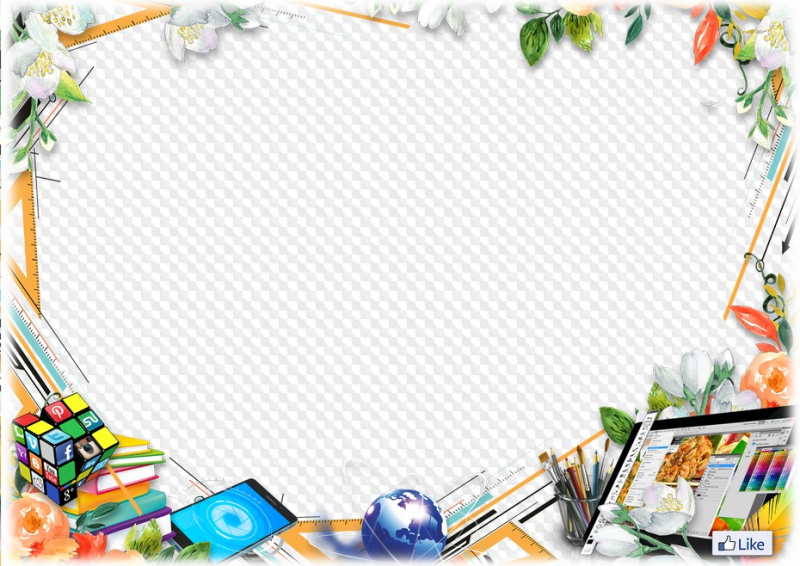 Рамка школа на прозрачном фоне