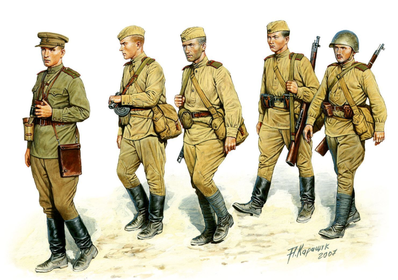 Форма солдата РККА 1943