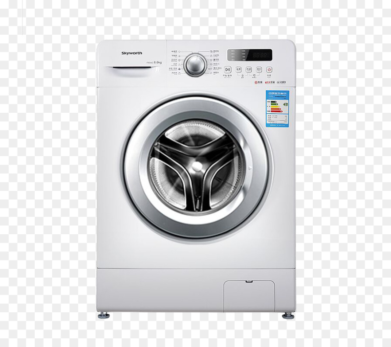 Стиральная машина на прозрачном фоне