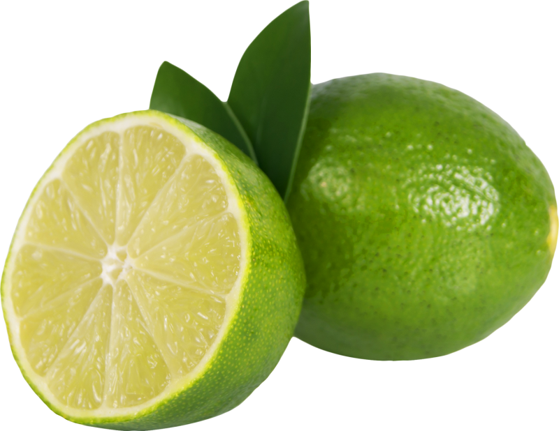 Лайм на белом фоне