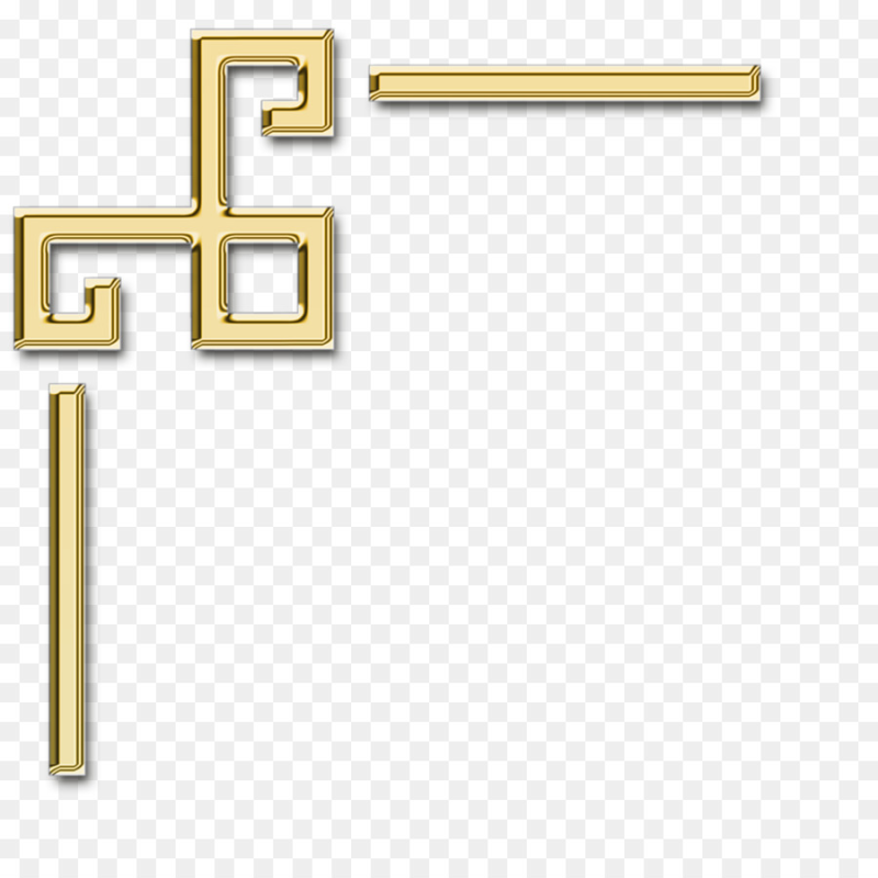 Золотые уголки на прозрачном фоне