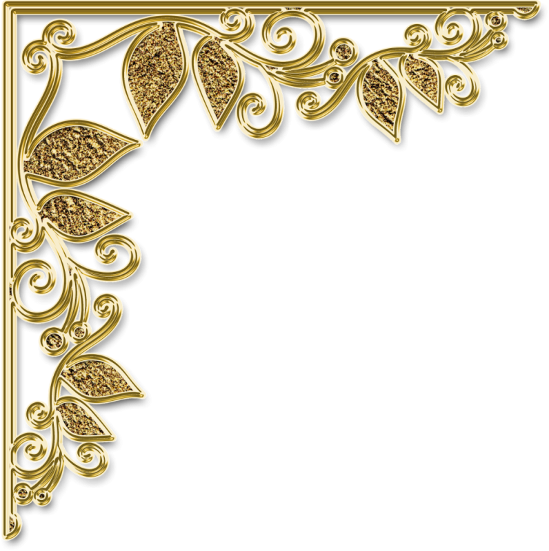 Золотые уголки красивые