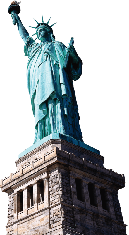 Статуя свободы Нью-Йорк без фона