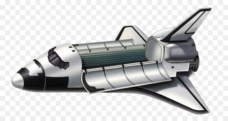 Космолет на белом фоне