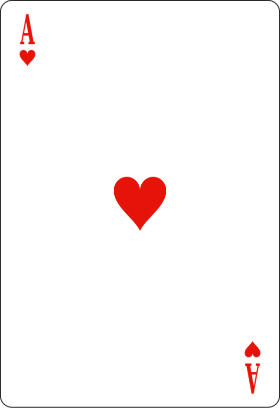 Карта игровая туз