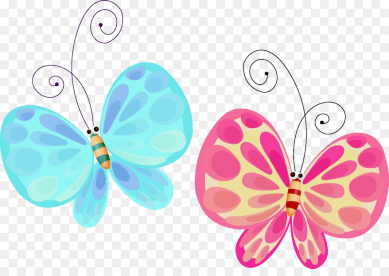 Бабочки мультяшные