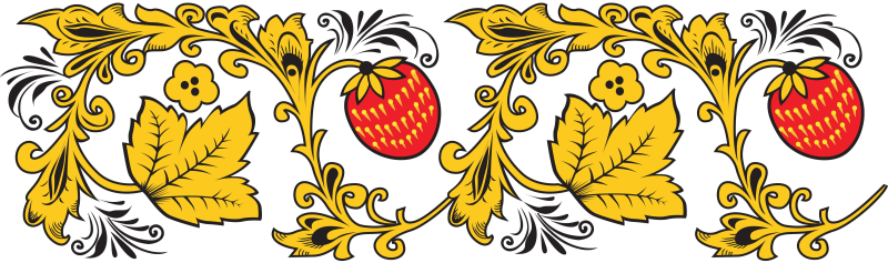 Элементы народная роспись Хохломская