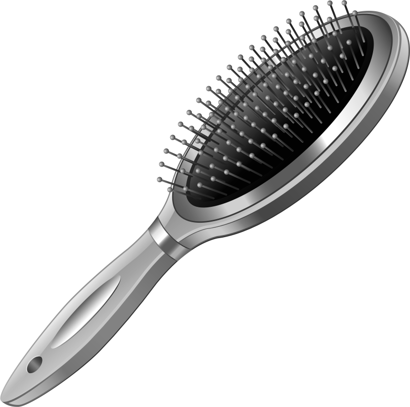 Прозрачная массажка для волос