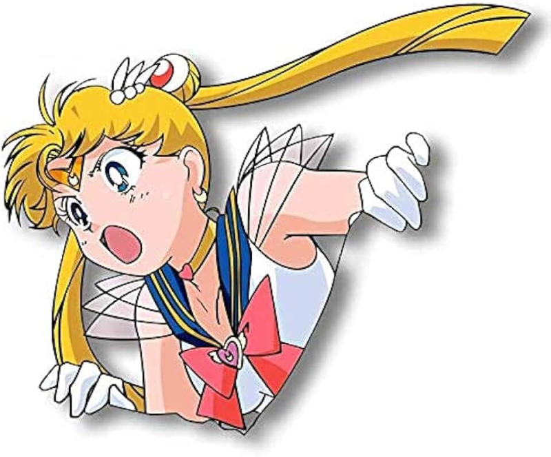 Усаги Цукино на белом фоне