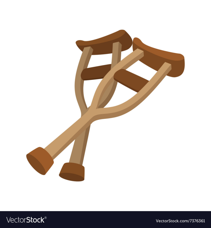 Костыли без фона