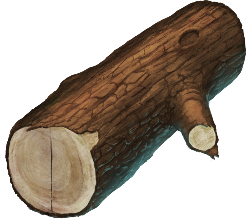Бревно без фона