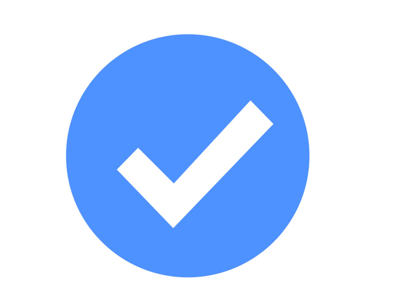 Верификация значок без фона