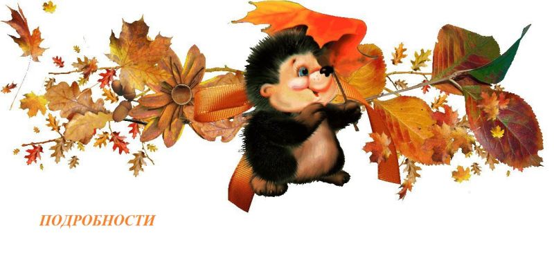 Осенний клипарт на прозрачном фоне