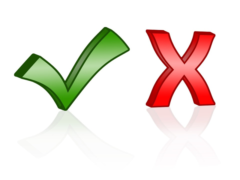 Галочка и крестик