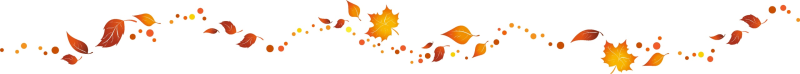 Линия из осенних листьев