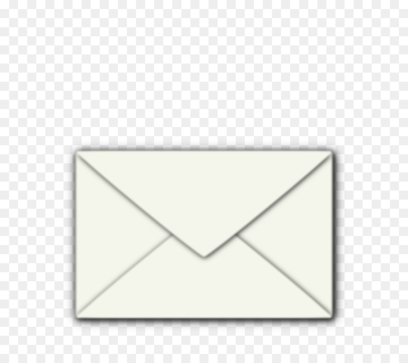 Белый конверт на прозрачном фоне