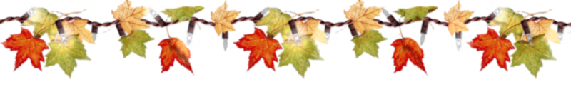 Линия из листочков