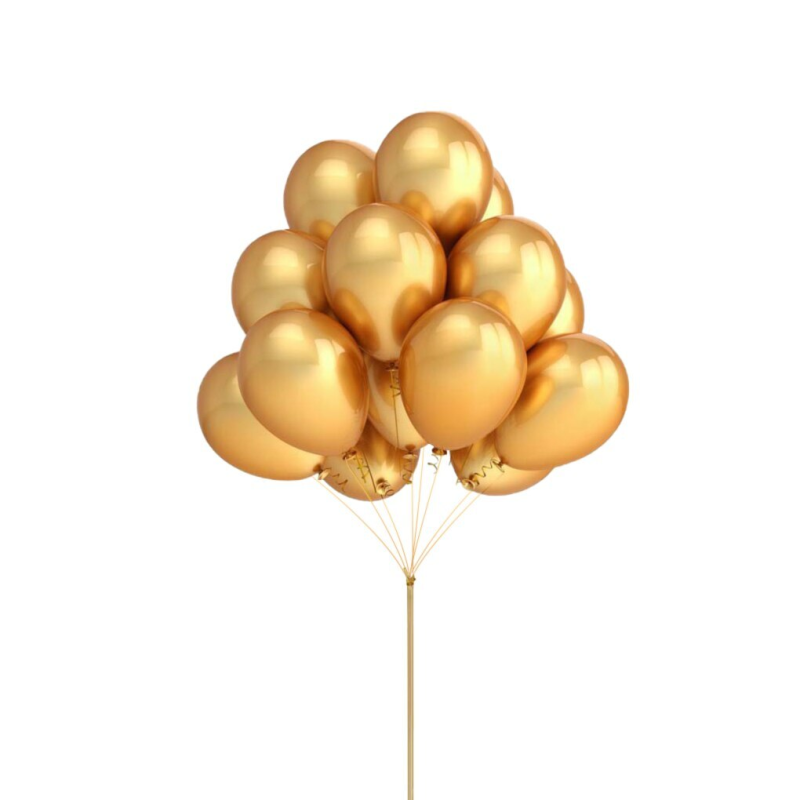 Шары воздушные золотистые