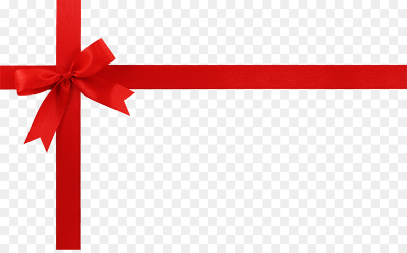 Подарочная лента на прозрачном фоне