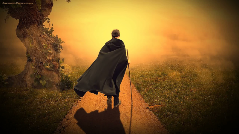 Путник с посохом