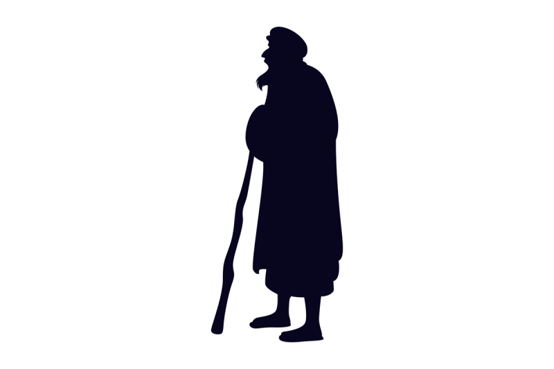 Силуэт старухи