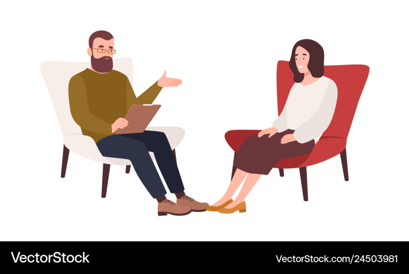 Психолог мужчина в кресле