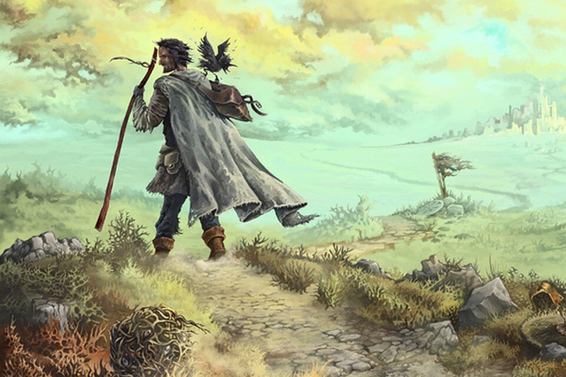 Путник на дороге