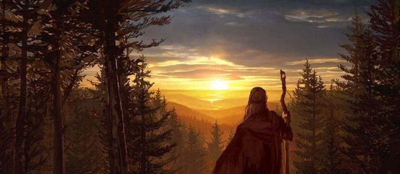 Путник с посохом