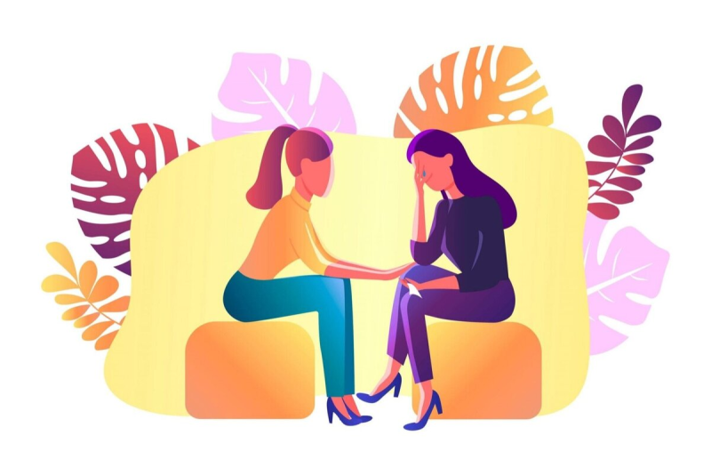 Психологическая поддержка иллюстрации