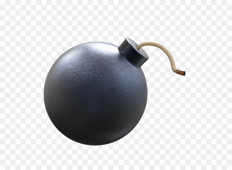 Круглая бомба с фитилем