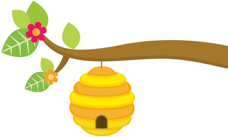 Улей на прозрачном фоне