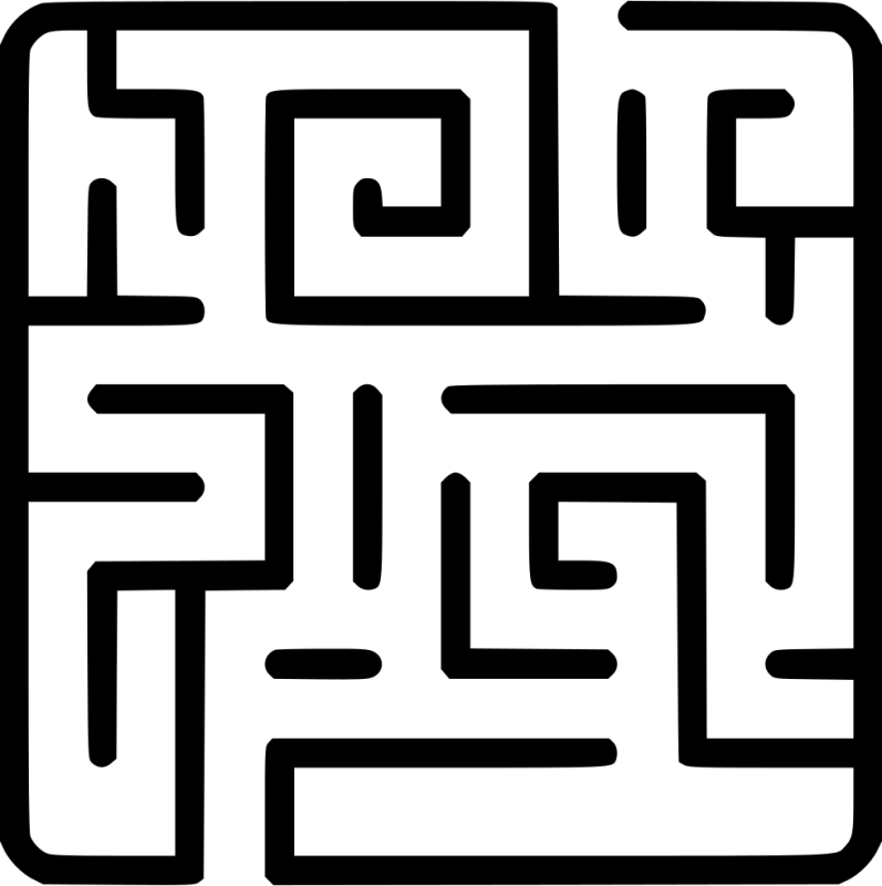 Лабиринт на прозрачном фоне