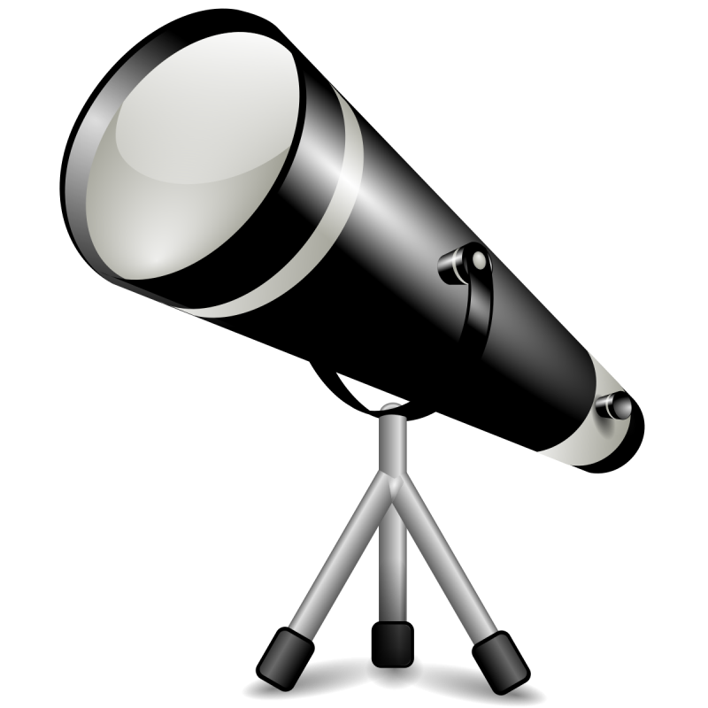 Телескоп на прозрачном фоне