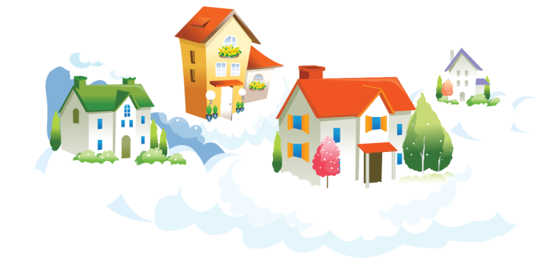 Домик на прозрачном фоне