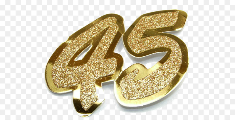 Красивые золотые цифры