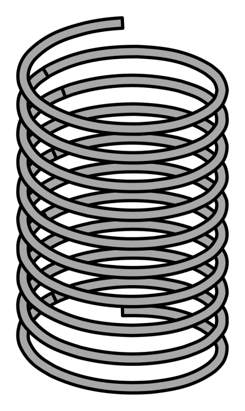Пружина нарисованная