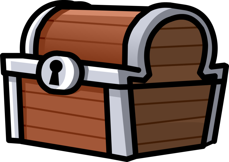 Сундучок на прозрачном фоне