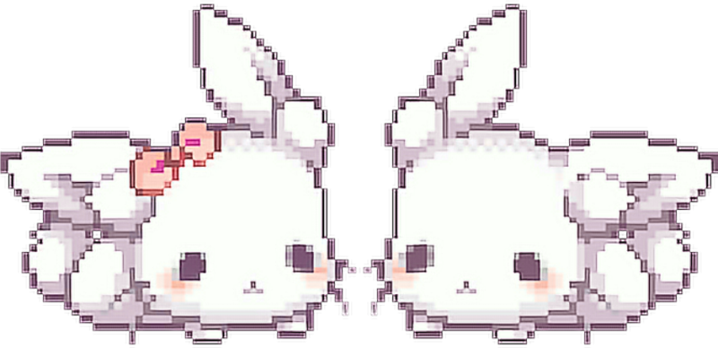 Зайчики пиксельные