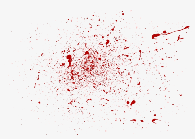 Кровавое пятно на белом фоне