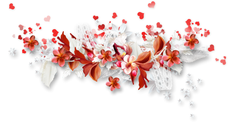 Цветы на прозрачном фоне