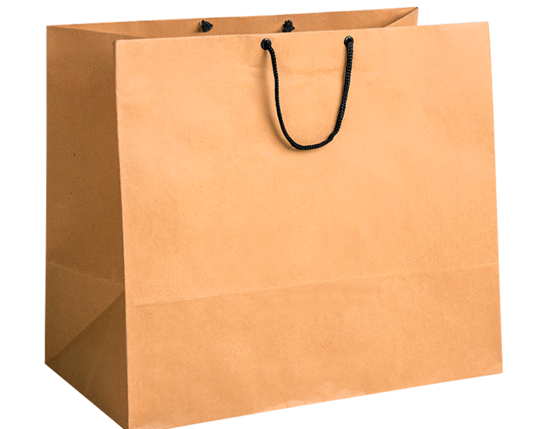 Крафтовый пакет вектор