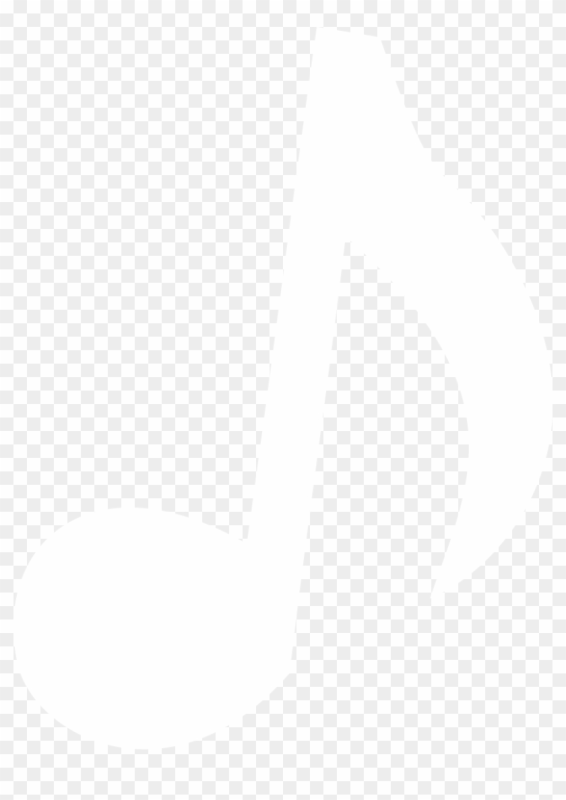 Белые Ноты на прозрачном фоне