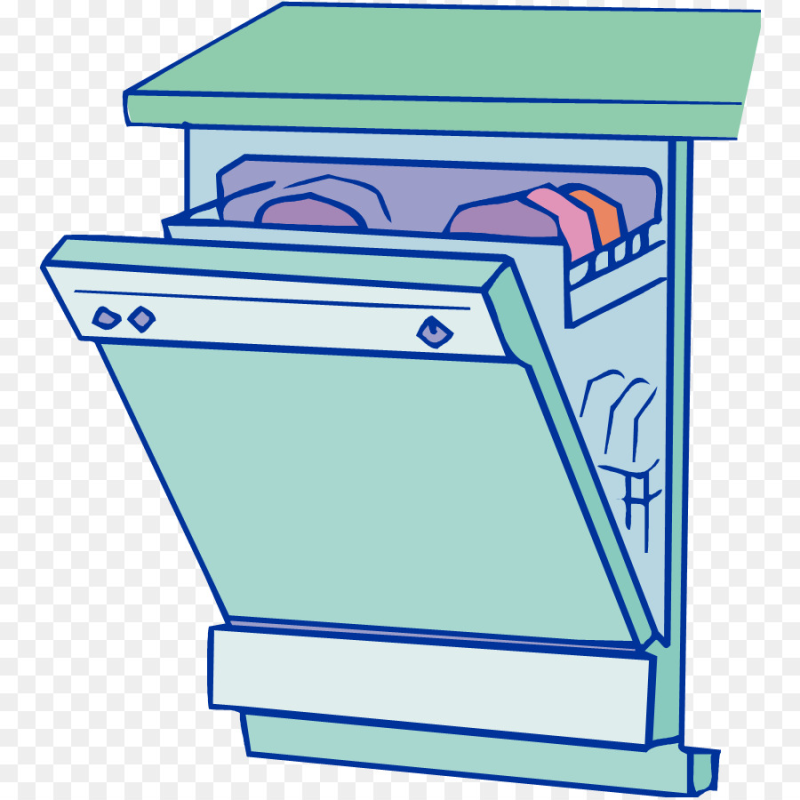 Посудомоечная машина вектор