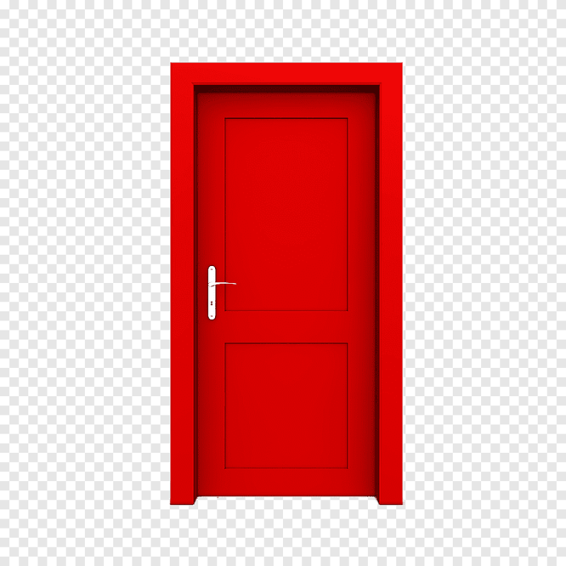 Дверь на прозрачном фоне
