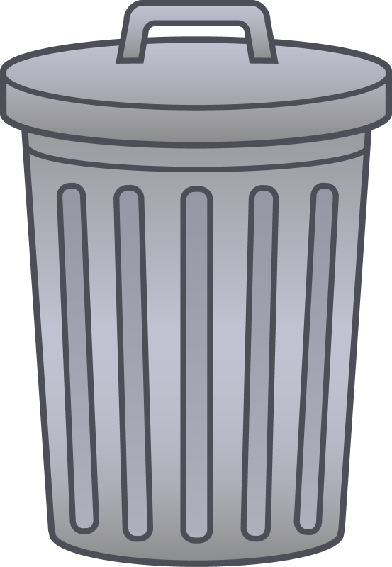 Контейнер для мусора без фона